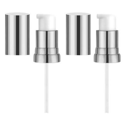 Dispenser de pompe à crème non-déversement en aluminium-plastique avec timbre d'or pour les bouteilles de pompe à crème cosmétique