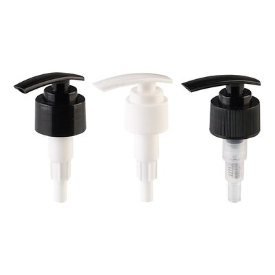 Pompe à lotion à ruban blanc 24 mm 28 mm Pompe à lotion en plastique à vis pompe à distribuer du savon pour bouteilles