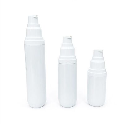 Customized 15ml 30ml 50ml Capsule Shape Airless Lotion Bottle with Vacuum Lotion Pump