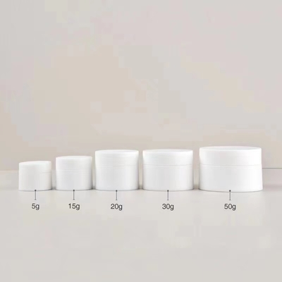 Pot à crème en plastique PP personnalisé de 5g à 50g pour produits cosmétiques